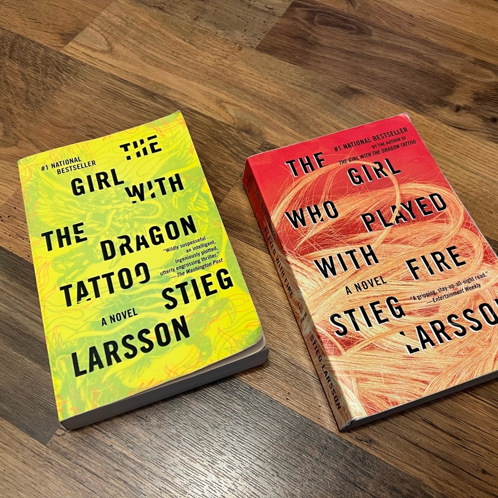The Girl with the Dragon Tattoo and The Girl Who Played with Fire, Stieg Larsson